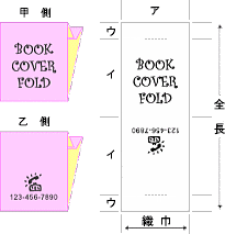 ブックカバーホールドタイプ寸法