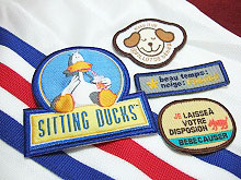 刺繍ロックワッペンサンプル